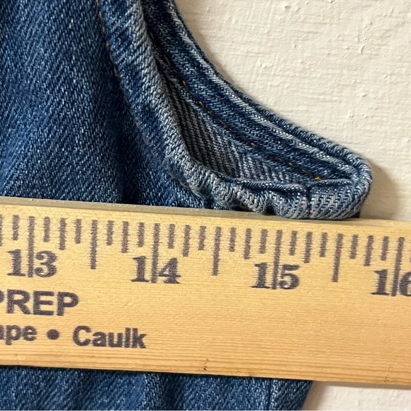 Gap Button Down Denim Dress Pockets Size 2 Western Cowgirl Rodeo - Picture 6 of 7